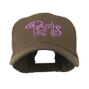 Paris Design Word Embroidery Cap