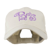 Paris Design Word Embroidery Cap