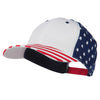 6 Panel Structured Cotton Twill USA Flag Cap