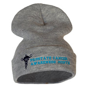 Prostate Cancer Awareness Month 12 Inch Long Knitted Beanie