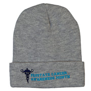 Prostate Cancer Awareness Month 12 Inch Long Knitted Beanie