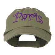 Wording of Paris Embroidered Cap