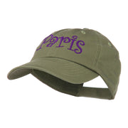 Wording of Paris Embroidered Cap