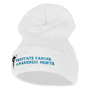 Prostate Cancer Awareness Month 12 Inch Long Knitted Beanie