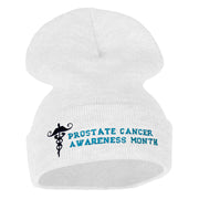 Prostate Cancer Awareness Month 12 Inch Long Knitted Beanie