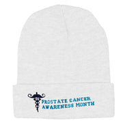 Prostate Cancer Awareness Month 12 Inch Long Knitted Beanie