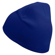 Pixel Pointer Embroidered 8 Inch Knitted Short Beanie - Royal OSFM