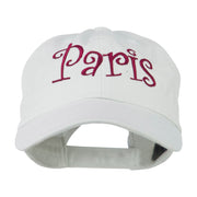 Wording of Paris Embroidered Cap