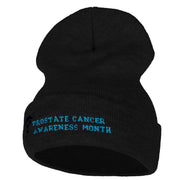 Prostate Cancer Awareness Month 12 Inch Long Knitted Beanie