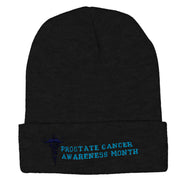 Prostate Cancer Awareness Month 12 Inch Long Knitted Beanie