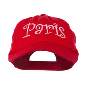 Wording of Paris Embroidered Cap