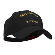 Petty Officer Veteran Embroidered Solid Cotton Twill Low Profile Strap Cap