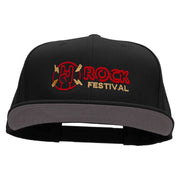 Rock Festival Embroidered Prostyle Snapback Cap