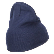 Captain Embroidered Short Beanie