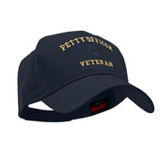 Petty Officer Veteran Embroidered Solid Cotton Twill Low Profile Strap Cap