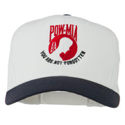 Pow Mia Logo Embroidered Two Tone Cap