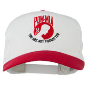 Pow Mia Logo Embroidered Two Tone Cap