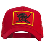 Skull Choppers Pirate Patched Mesh Cap