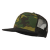 Camouflage Cotton Flat Bill Trucker Cap