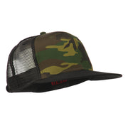 Camouflage Cotton Flat Bill Trucker Cap