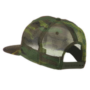 Camouflage Cotton Flat Bill Trucker Cap