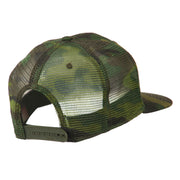 Camouflage Cotton Flat Bill Trucker Cap