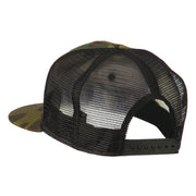 Camouflage Cotton Flat Bill Trucker Cap