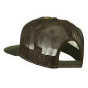 Camouflage Cotton Flat Bill Trucker Cap