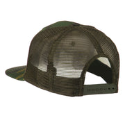 Camouflage Cotton Flat Bill Trucker Cap