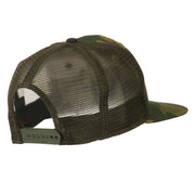 Camouflage Cotton Flat Bill Trucker Cap