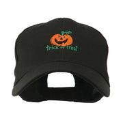 Trick or Treat with Pumpkin Embroidered Cap