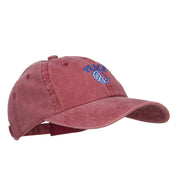 Peace with USA Flag Embroidered Unstructured Cap