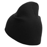 Great Wall Of China Embroidered 8 inch Acrylic Short Blank Beanie - Black OSFM