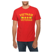 Vietnam Veteran Stripe Graphic Design Deluxe Jersey T-Shirt