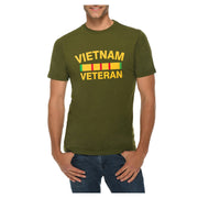 Vietnam Veteran Stripe Graphic Design Deluxe Jersey T-Shirt