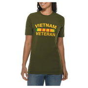 Vietnam Veteran Stripe Graphic Design Deluxe Jersey T-Shirt