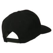 Image of a Paw Embroidered Flat Bill Cap