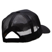 Music Love Note Embroidered High Profile Mesh Cap