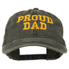 Proud Dad Letters Embroidered Washed Cotton Cap