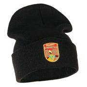 Happy Kwanzaa Badge Embroidered Knitted Long Beanie