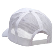 Music Love Note Embroidered High Profile Mesh Cap