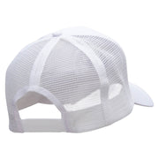 Music Love Note Embroidered High Profile Mesh Cap