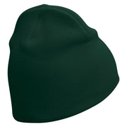 Mount Fuji Logo Embroidered 8 Inch Knitted Short Beanie - Green OSFM