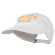 Proud Dad Letters Embroidered Washed Cotton Cap