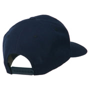 Image of a Paw Embroidered Flat Bill Cap