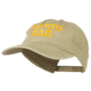 Proud Dad Letters Embroidered Washed Cotton Cap