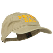 Proud Dad Letters Embroidered Washed Cotton Cap