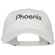 Phoenix Embroidered Washed Buckled Cap