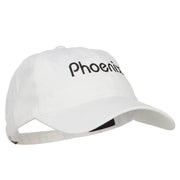 Phoenix Embroidered Washed Buckled Cap