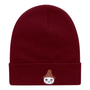 Pioneer Cat Hat Embroidered Long Knitted Beanie